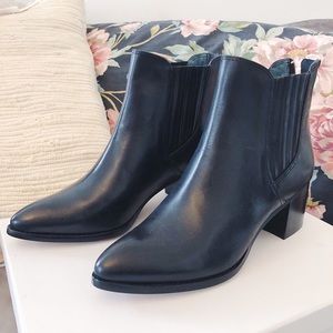 Black Halogen ankle boots